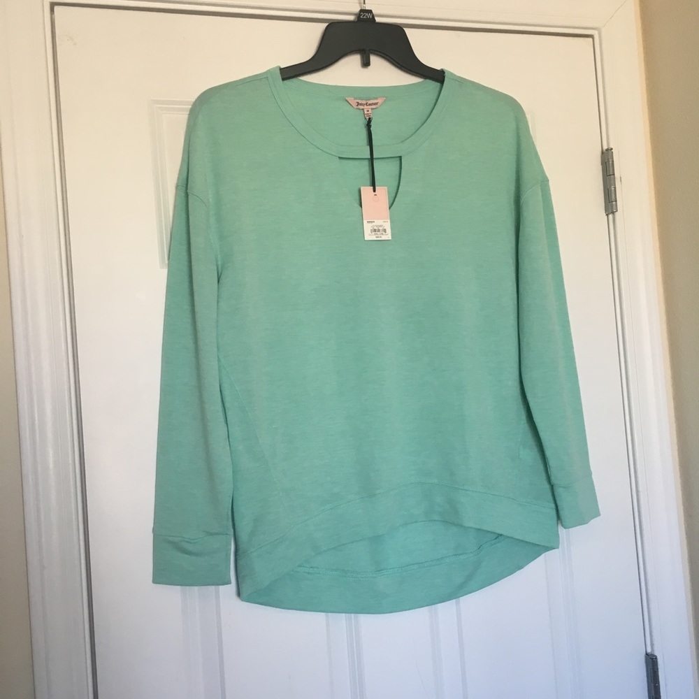 New Small, Med, L or XL Juicy Hi Lo Mint Green Top